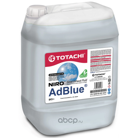 Реагент AdBlue для снижения выбросов оксидов азота TOTACHI NIRO AdBlue 20л