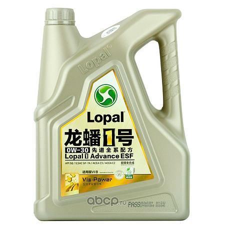 Масло моторное синтетика Lopal 1 Advance ESF 0W-30 4л